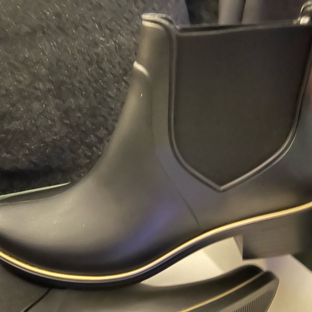 Kate Spade black slip on booties.